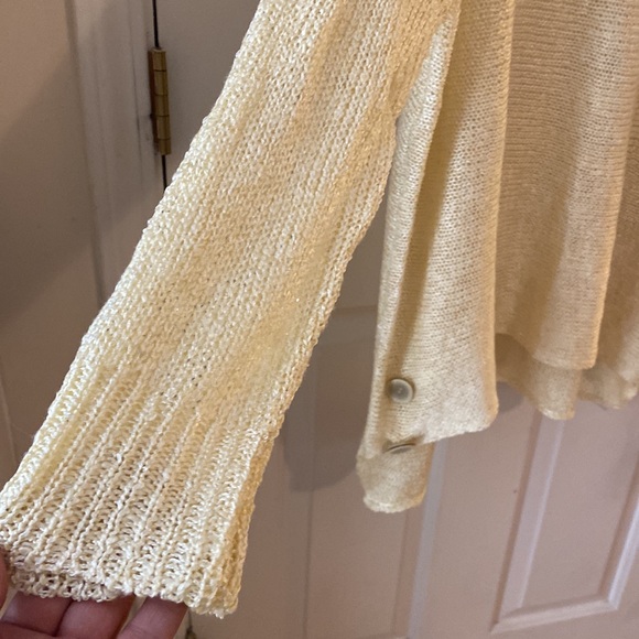 NWOT Ces Femme ivory/cream/off white sweater - Picture 4 of 9